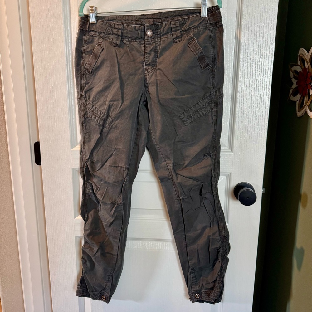 Free People Charcoal Cargo Pants